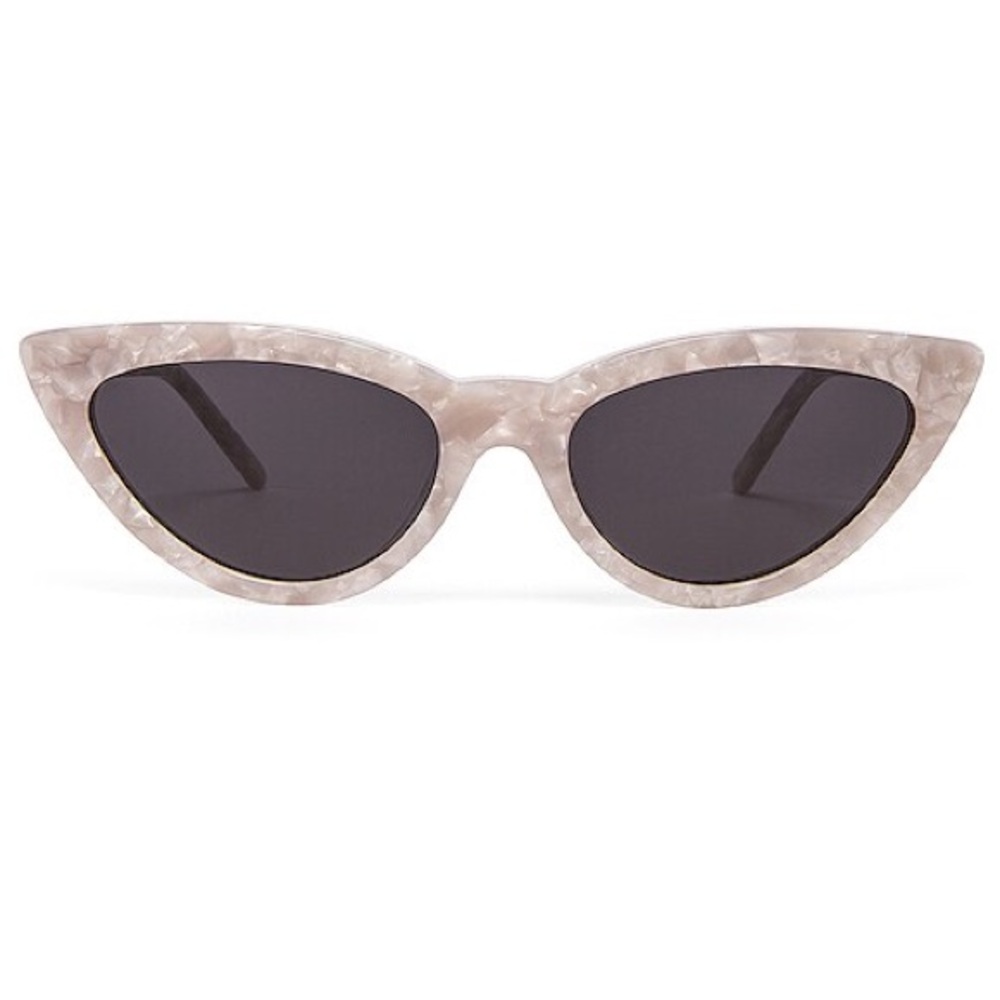 RUMY my my my Sunglasses
Color: White Marble & Black